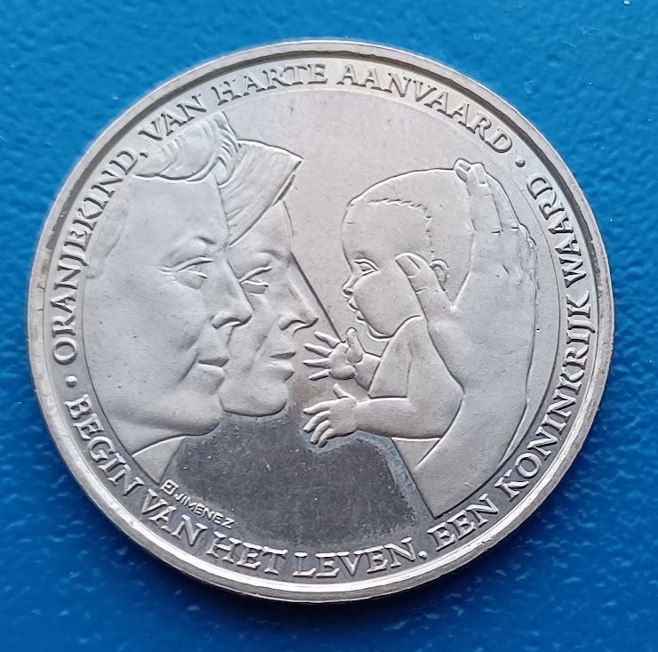 Geboortepenning Prinses Catharina Amalia - 2003 UNC, Verzenden, Overige materialen, Nederland
