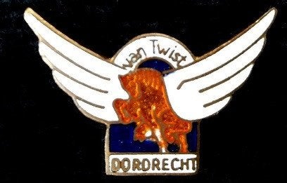 van Twist Dordrecht speld- emaille, Verzamelen, Speldjes, Pins en Buttons, Verzenden, Nieuw, Transport, Speldje of Pin