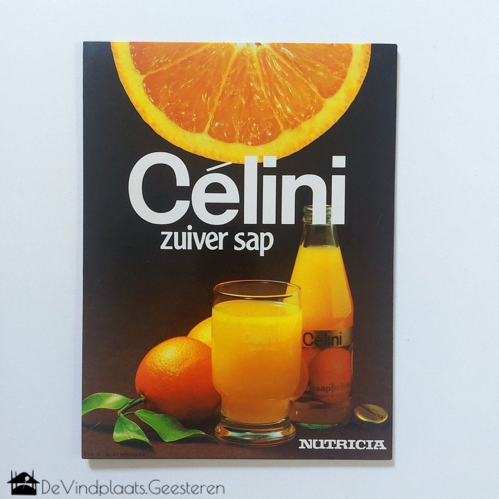 Célini Nutricia vintage reclamebord, Reclamebord, -, -, Ophalen of Verzenden