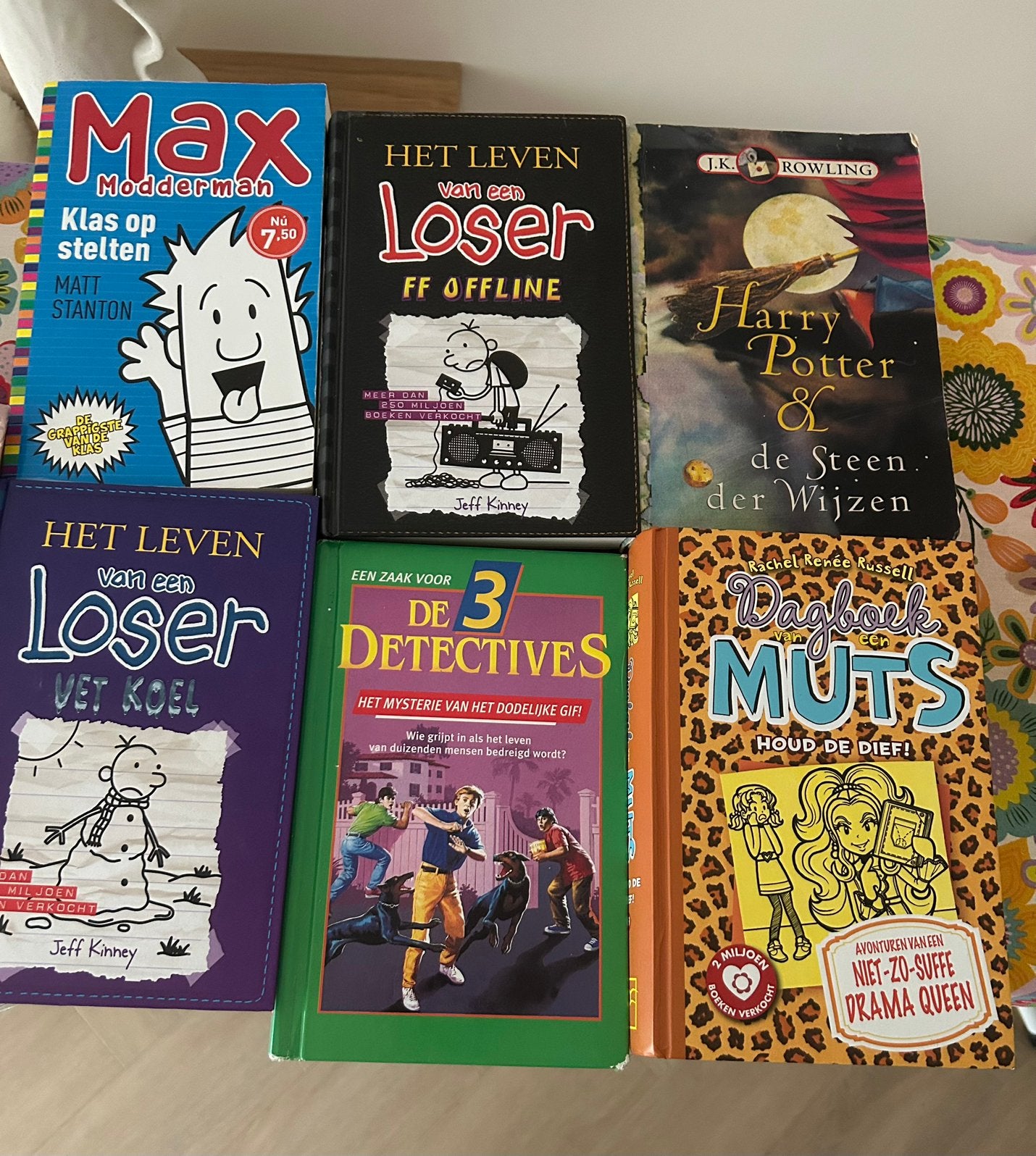 Kinderboekenpakket: Dagboek van een Muts, Harry Potter, Max, Boeken, Ophalen of Verzenden, Zo goed als nieuw, Fictie algemeen