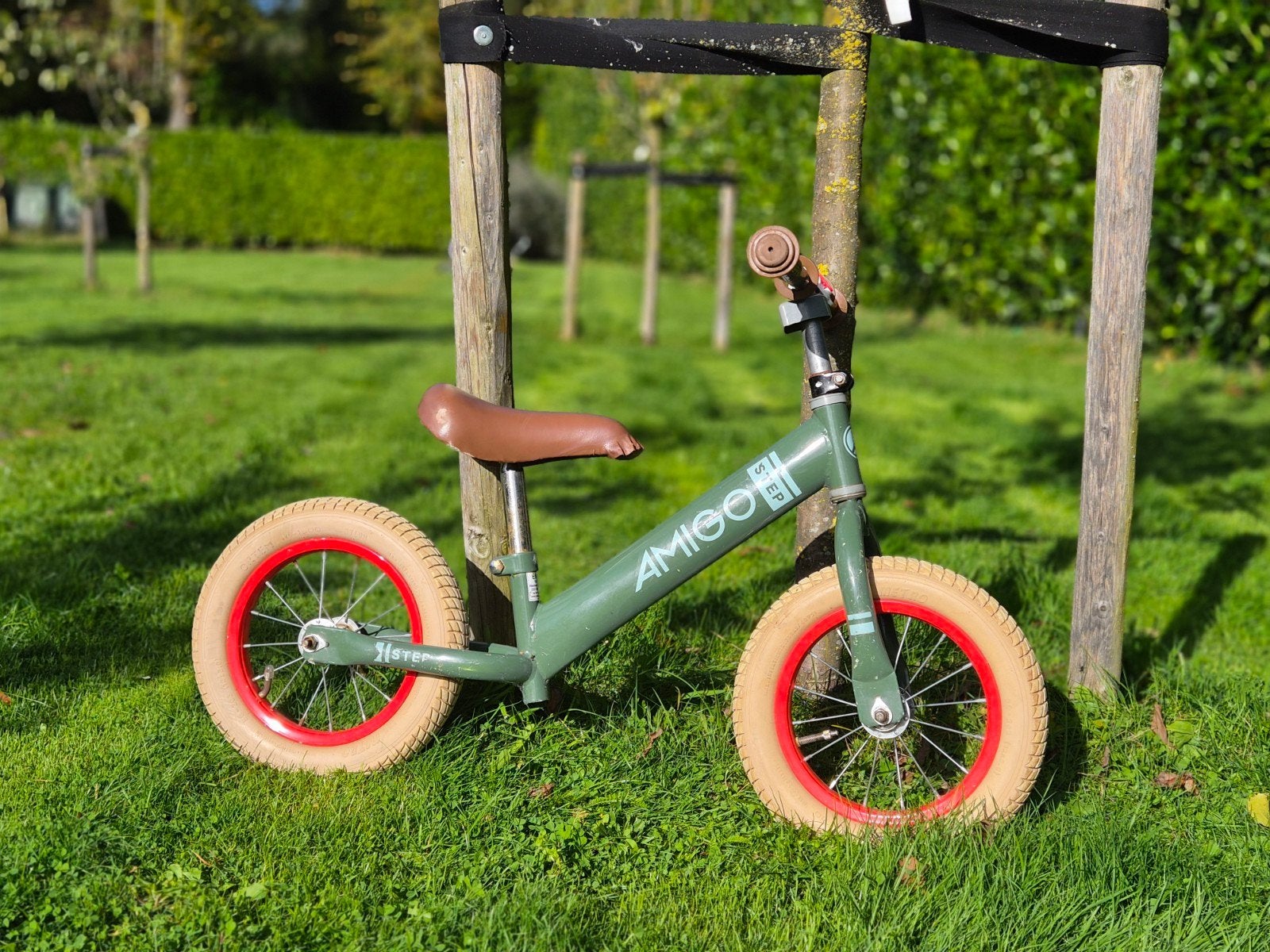Amigo Step loopfiets groen, Fietsen en Brommers, Ophalen, Gebruikt, Minder dan 16 inch, Amigo