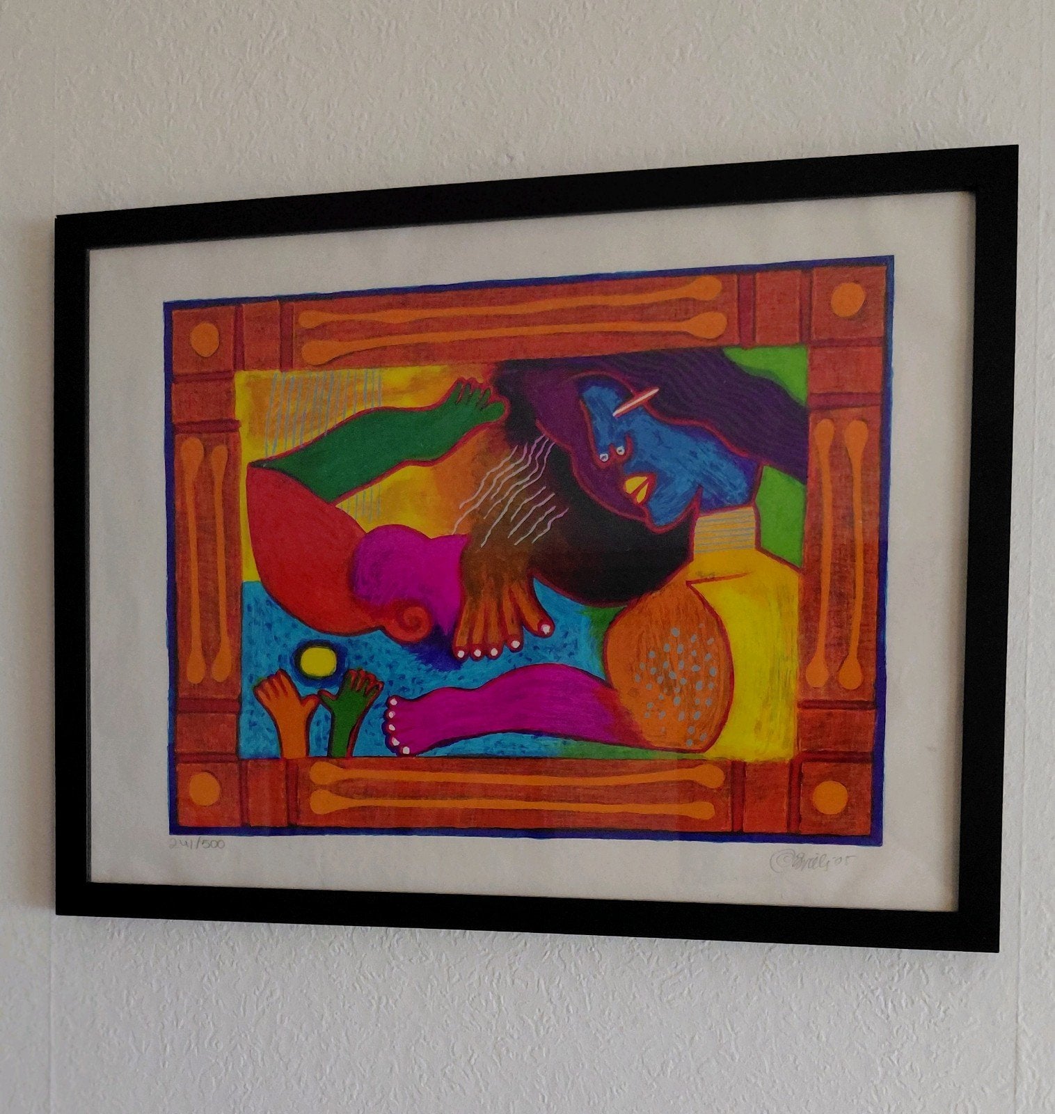 Zeefdruk Corneille "Mujer", Ophalen