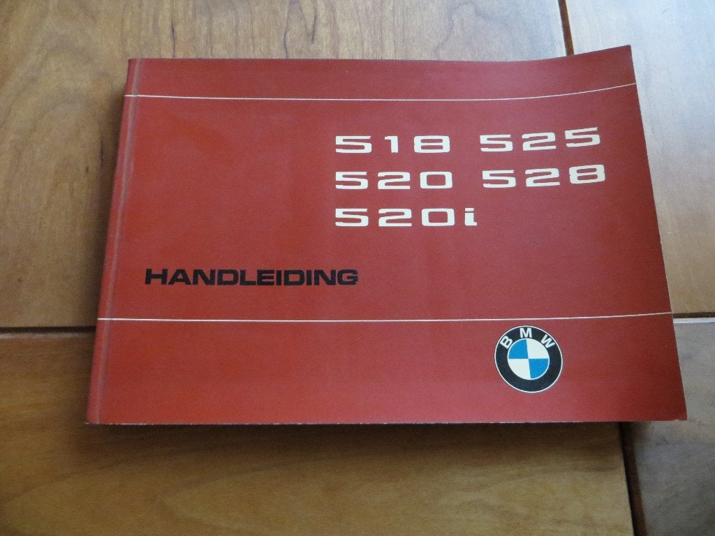 Instructieboek BMW 5-serie E12 1975 BMW 518 520/i 525 528i, Auto diversen, Ophalen of Verzenden