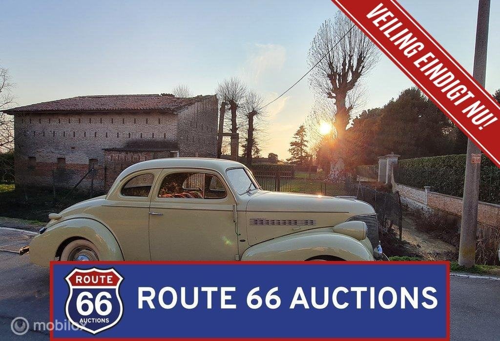 Chevrolet Master Deluxe Business Coupe | 1939 | Route 66 Auc, Auto's, Overige carrosserieën, Chevrolet, Zwart, Bedrijf