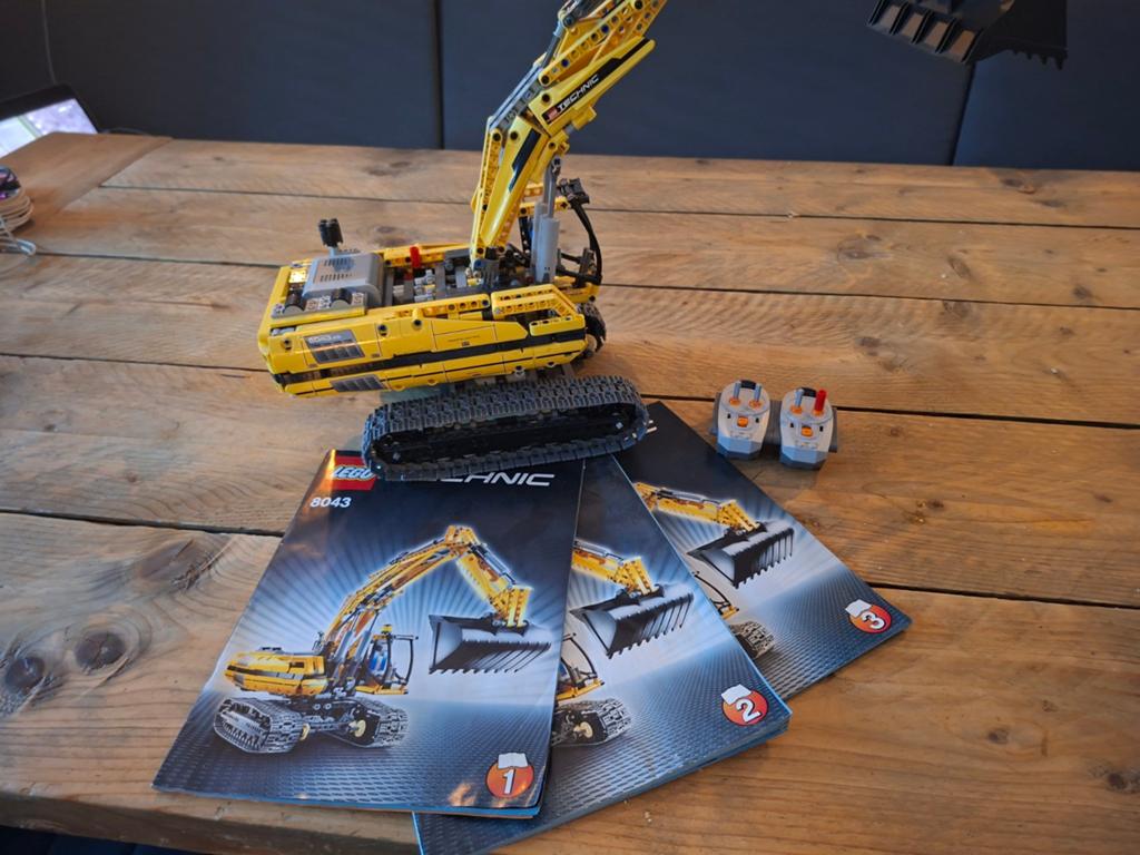 Lego Technic Graafmachine 8043 met afstandsbediening, Ophalen of Verzenden, Zo goed als nieuw, Overige merken