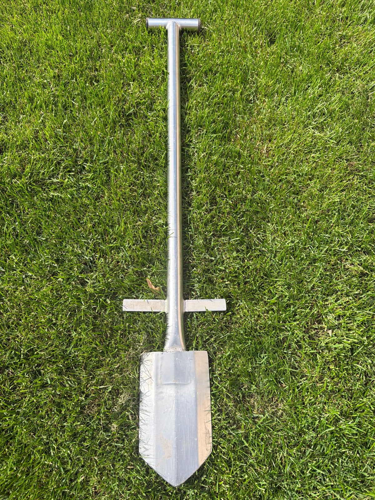 Roestvrijstalen spade - 90 cm lang, Ophalen of Verzenden, Zo goed als nieuw, Spade
