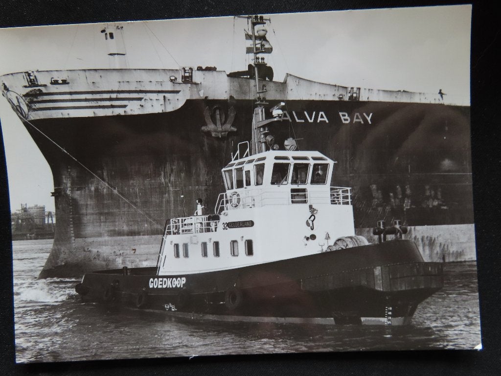ansichtkaart sleepboot "Gelderland" Goedkoop [32], Ophalen of Verzenden, Motorboot, Kaart, Foto of Prent