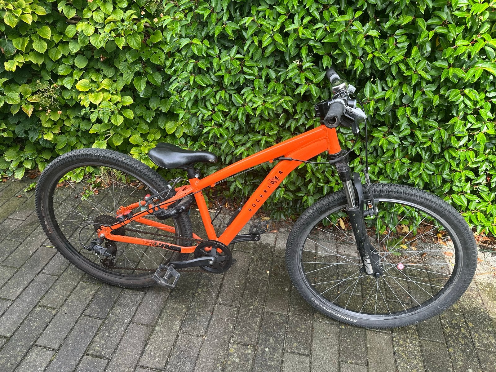Rockrider 26 inch kinderfiets - Oranje, Ophalen of Verzenden, Gebruikt, Velgrem, 20 inch of meer