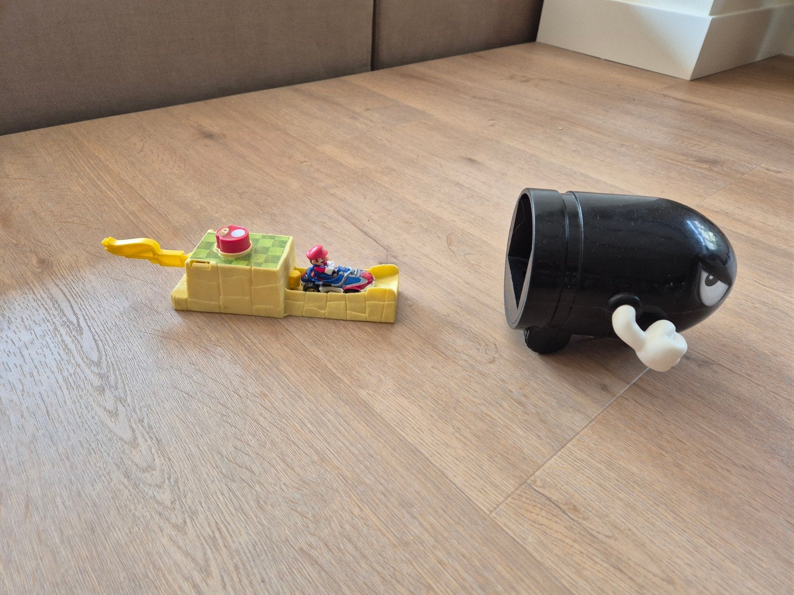 Hot Wheels Mario Kart Bullet Bill Speelset met Mario, Ophalen of Verzenden, Gebruikt