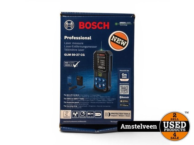 Bosch Professional GLM 50-27 CG Laserafstandsmeter | Nieuw, Bosch, Nieuw, Support@bosch.com, Robert Bosch GmbH
Robert-Bosch-Platz 1
70839 Gerlingen-SchillerhÃ¶he
Germany
