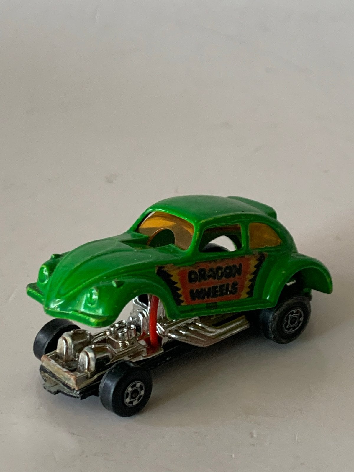 Vintage Hot Wheels Dragon Wheels Kever Groen, Ophalen of Verzenden, Gebruikt