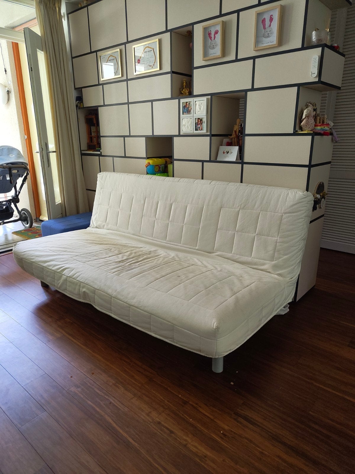 Ikea slaapbank met opbergruimte - gratis af te halen, Ophalen, Gebruikt, Tweepersoons, 140 cm