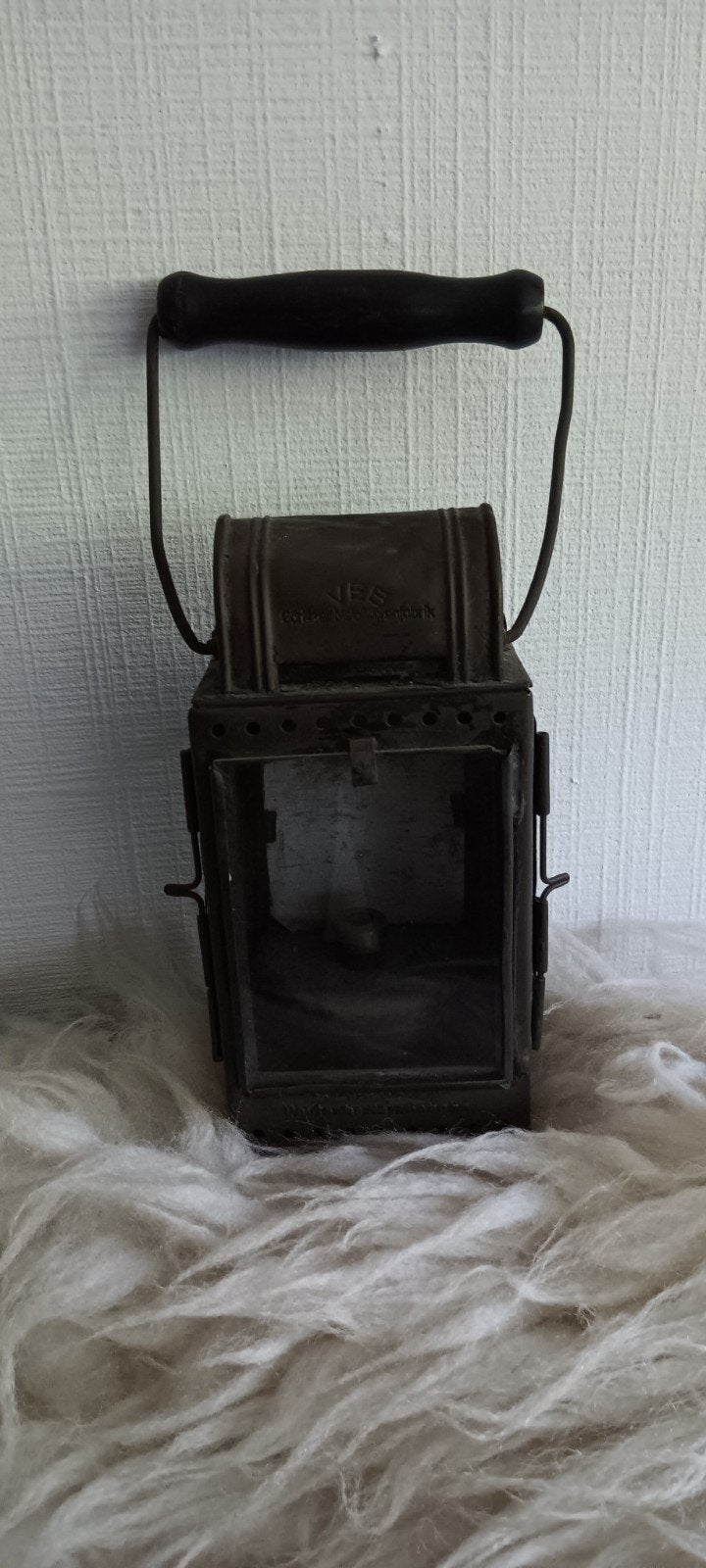 Antieke Carbid Lantaarn - Decoratieve Verlichting, Ophalen of Verzenden