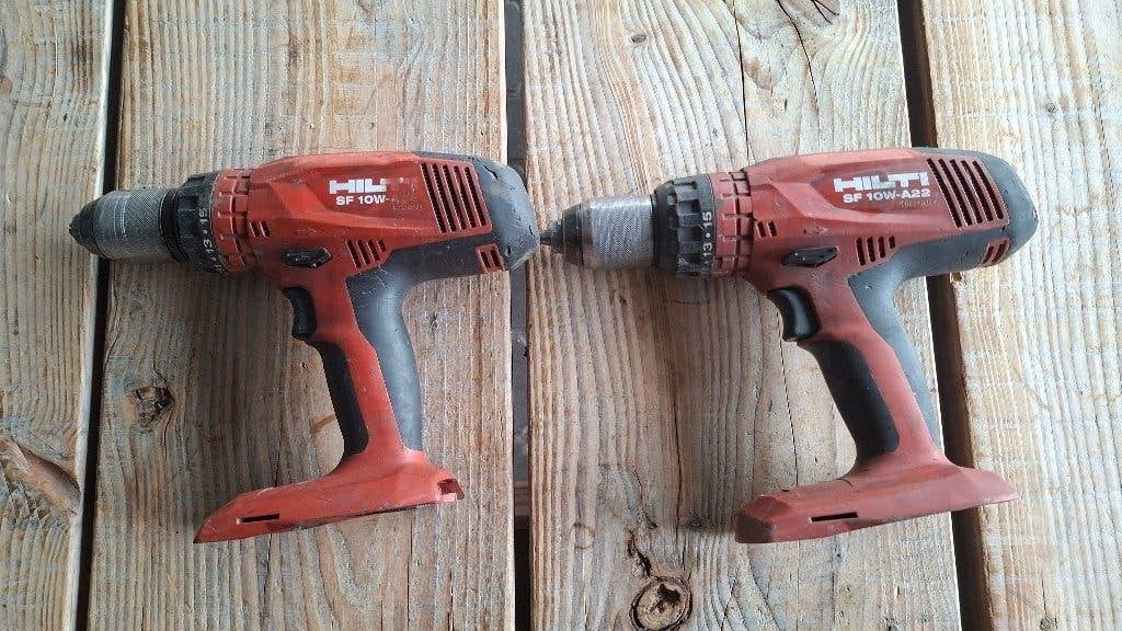 2x Hilti SF10W-A22 Accu Schoefmachines schroeftollen, ,, Ophalen of Verzenden, Zo goed als nieuw, ,