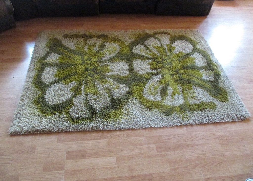 Desso vloerkleed 125 x 180 cm vintage design jaren 70 retro, Gebruikt, 100 tot 150 cm, Desso, ?