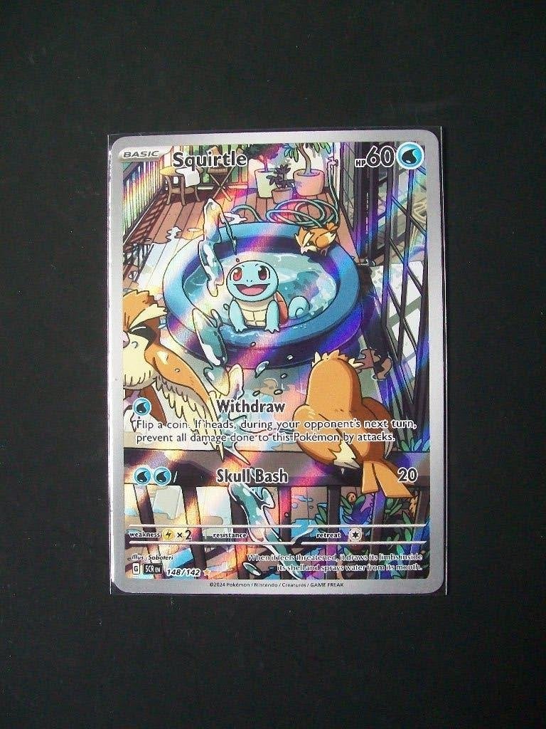 2606. Nieuwe Pokemon Kaart SECRET SQUIRTLE HP 60 (148/142), Verzenden, Nieuw, Losse kaart, Foil