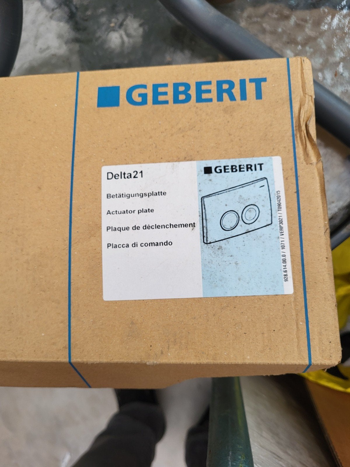 Geberit Delta21 Bedieningspaneel voor Toilet - Nieuw in doos, Doe-het-zelf en Verbouw, Sanitair, Nieuw, Toilet, Ophalen of Verzenden