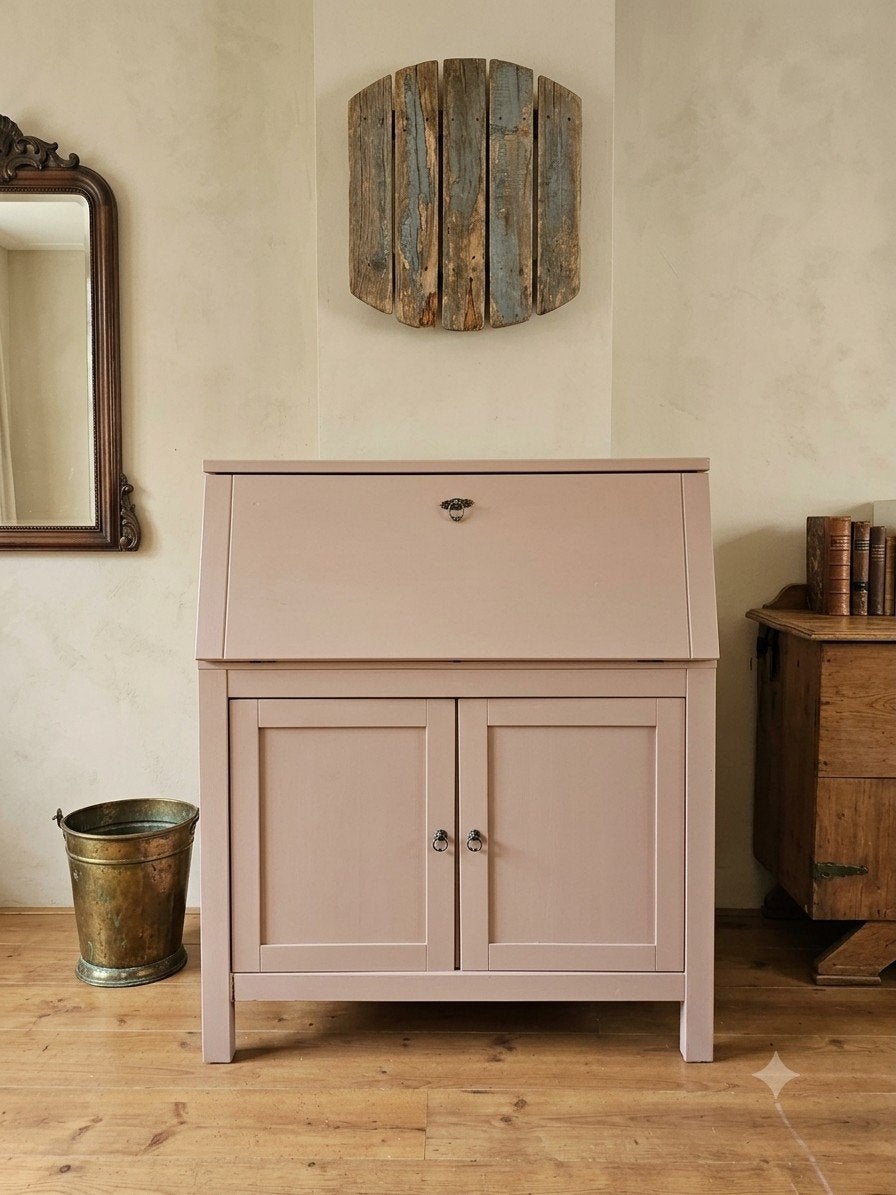 Soft Clay kleurige secretaire (Hemnes Ikea), Huis en Inrichting, Ophalen, Gebruikt