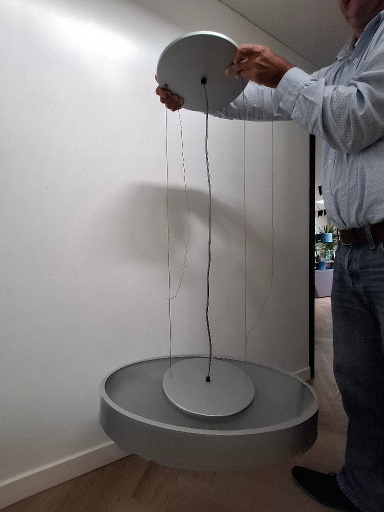 Lamp Hopper 70 ovaal Metal art, Gebruikt, Glas, Modern, E27 (groot)