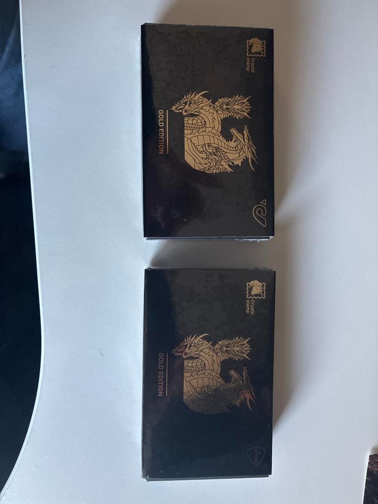 Crypto Stamp Gold Edition - Draak (2 stuks) NL en AT, Ophalen, Postfris, Overige thema's