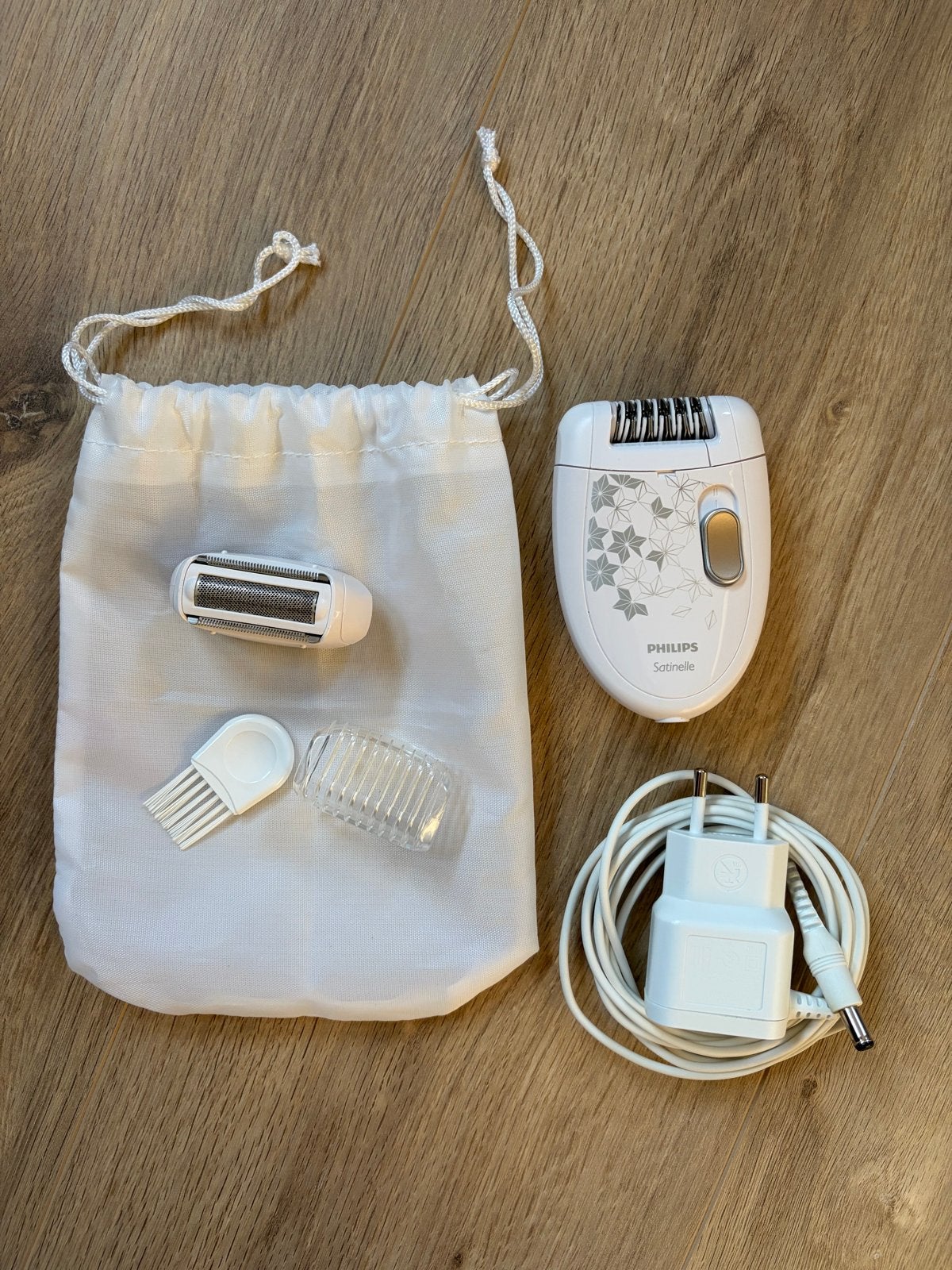 Philips Satinelle Epilator & Scheerapparaat 2-in-1, Ophalen of Verzenden, Gebruikt, Scheren en Epileren