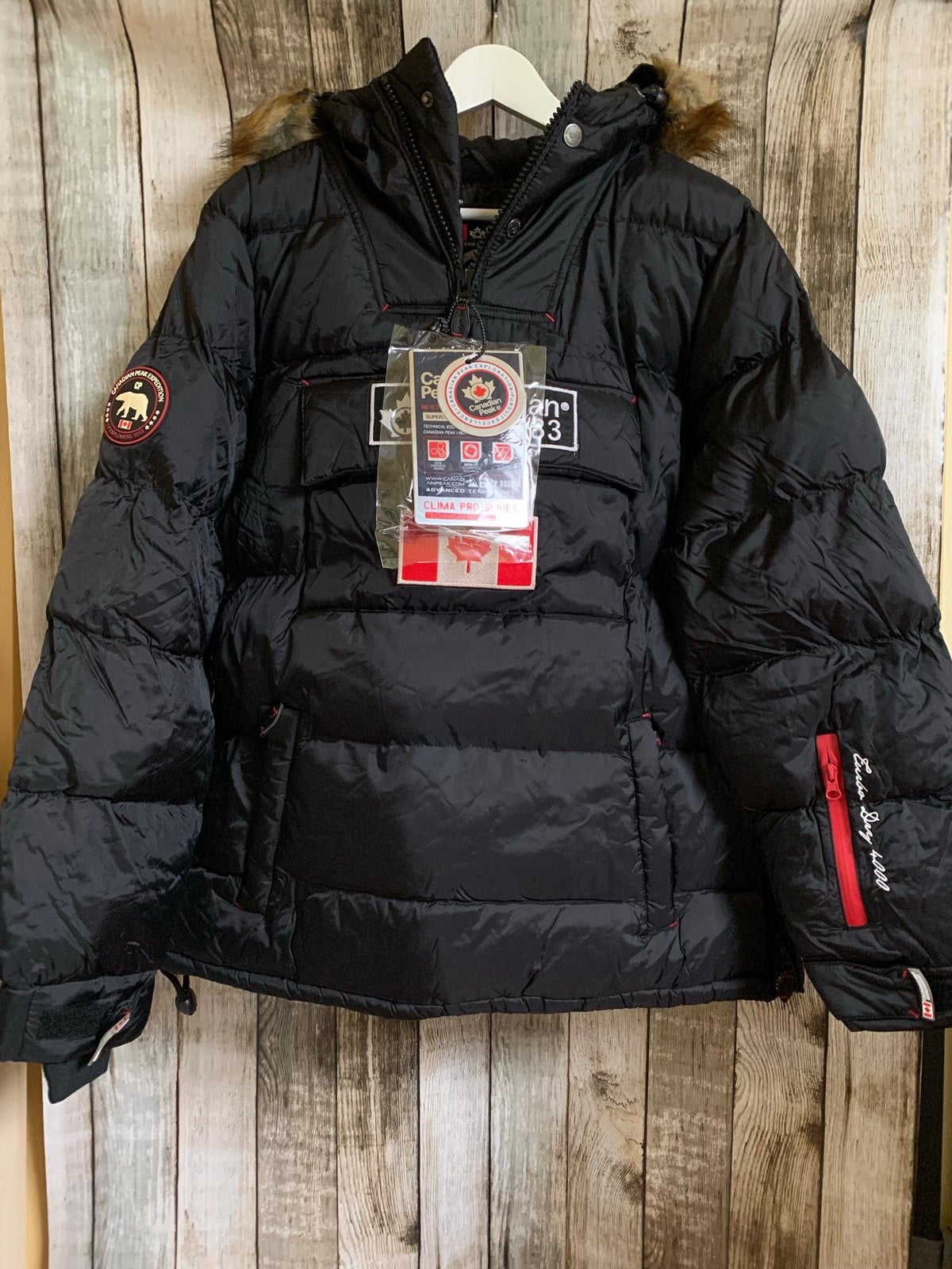 Super gave nieuwe zwarte dames winterjas (Maat L/XL), Verzenden, Zwart, Maat 42/44 (L), Nieuw