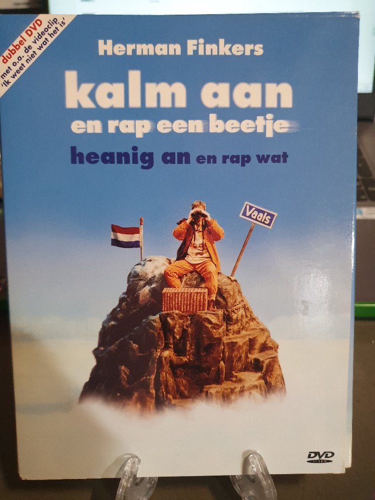 2-DVD Herman Finkers. Kalm aan en rap een beetje, Alle leeftijden, Ophalen, Zo goed als nieuw, Stand-up of Theatershow