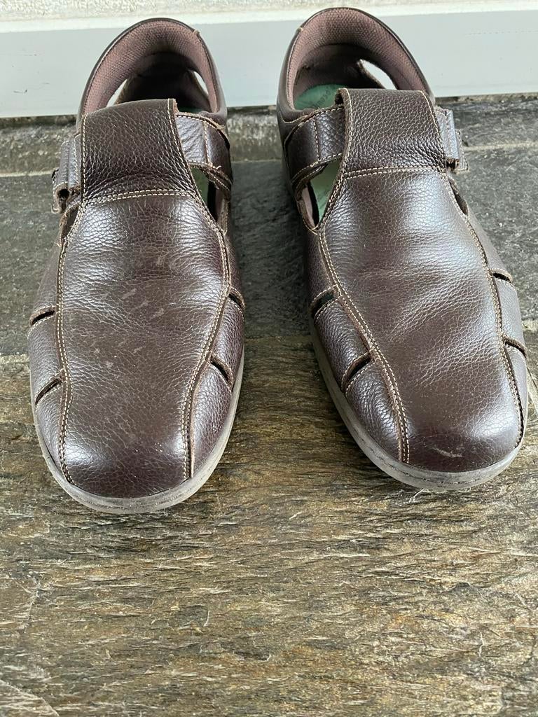 Heren sandalen - Maat 49 - Gedragen, Ophalen of Verzenden, Zo goed als nieuw, Bruin, Sandalen