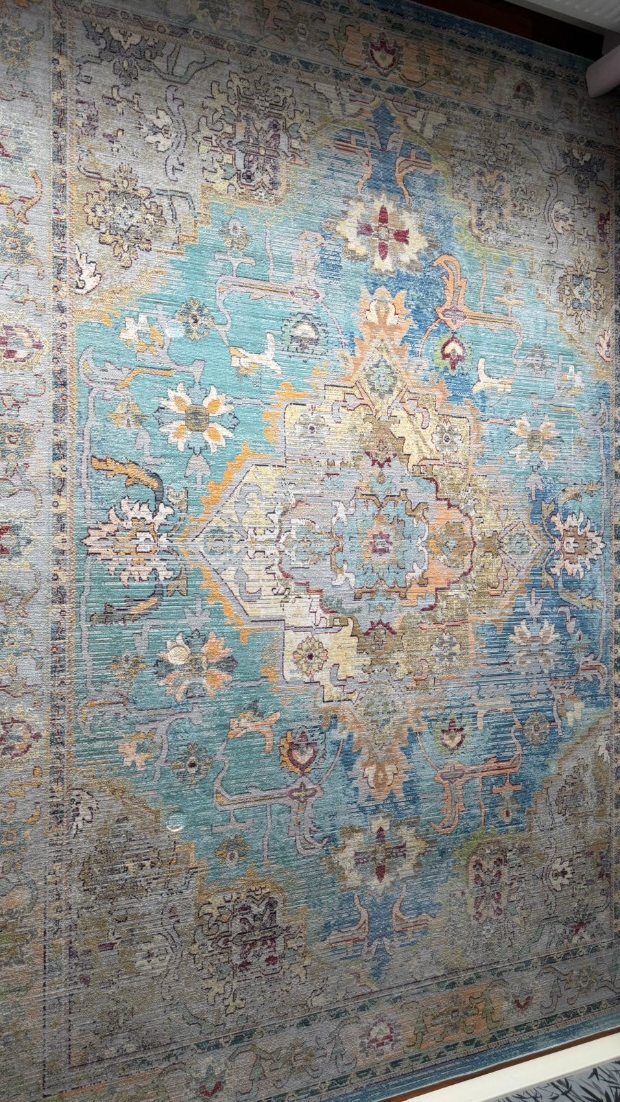 Leuk vloerkleed 250x350, Ophalen, Blauw, 200 cm of meer, Zo goed als nieuw