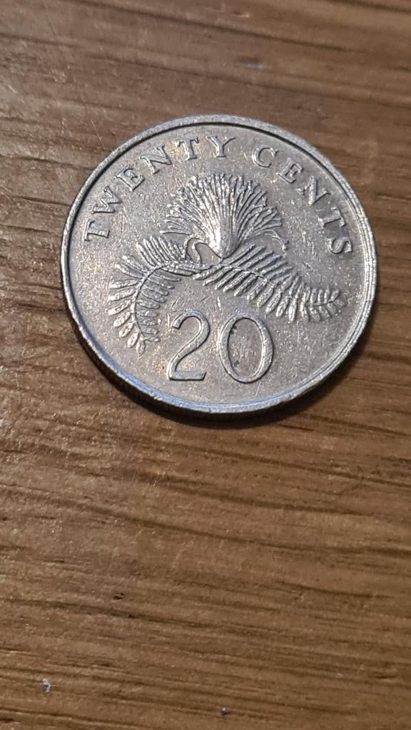 Singapore - 20 Cents 1989, Verzenden, Zuidoost-Azië, Losse munt