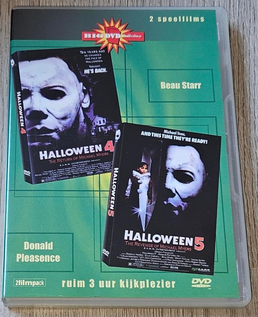 Halloween 4 & 5 - The Return & Revenge of Michael Myers DVD, Gebruikt, Vanaf 16 jaar, Slasher, Boxset