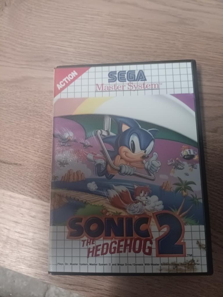 Sonic The Hedgehog 2 - Sega Master System, Spelcomputers en Games, Gebruikt, 1 speler, Ophalen of Verzenden, Vanaf 3 jaar