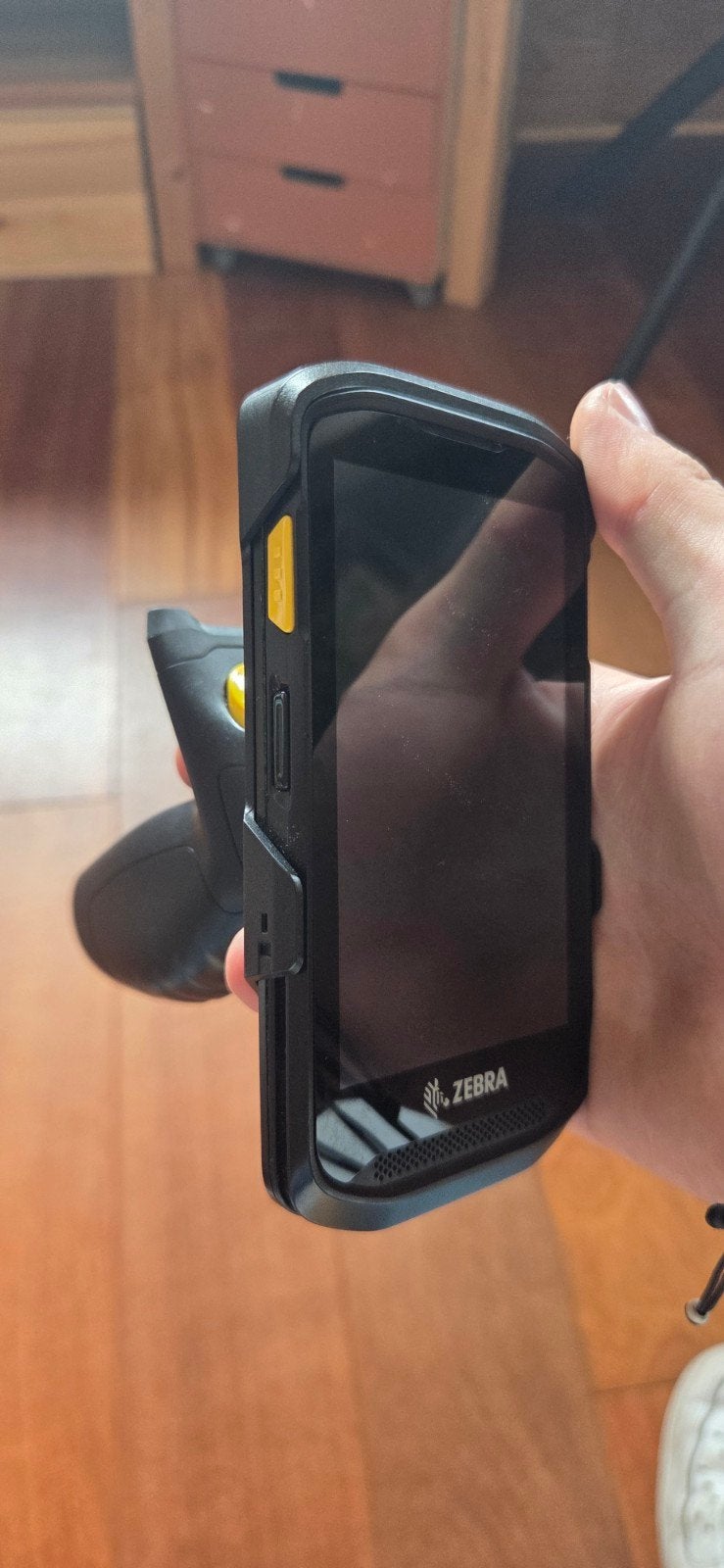 Zebra handheld scanner incl. Pistol Grip - accu defect, Ophalen of Verzenden, Gebruikt, 6 megapixel of meer