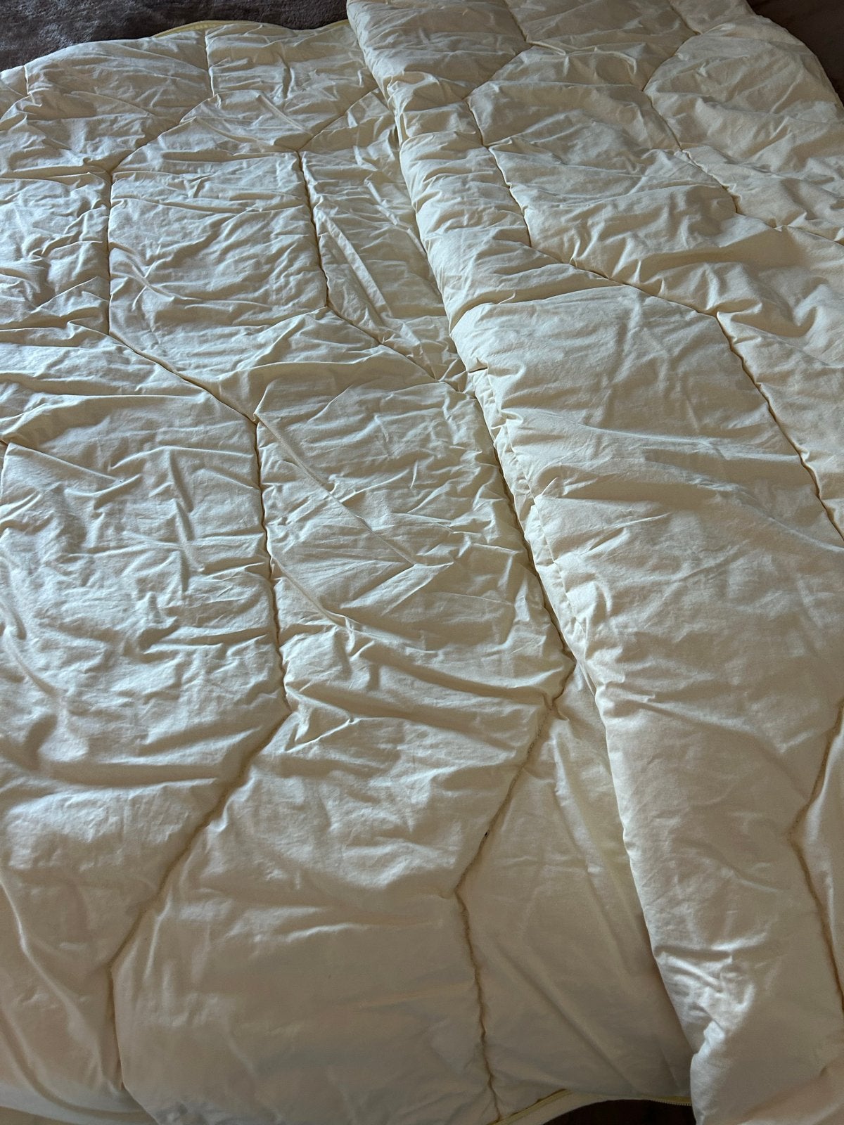 Novitesse dekbed 140x220 cm Texelse wol, Eenpersoons, Verzenden, Wit, Deken of Dekbed