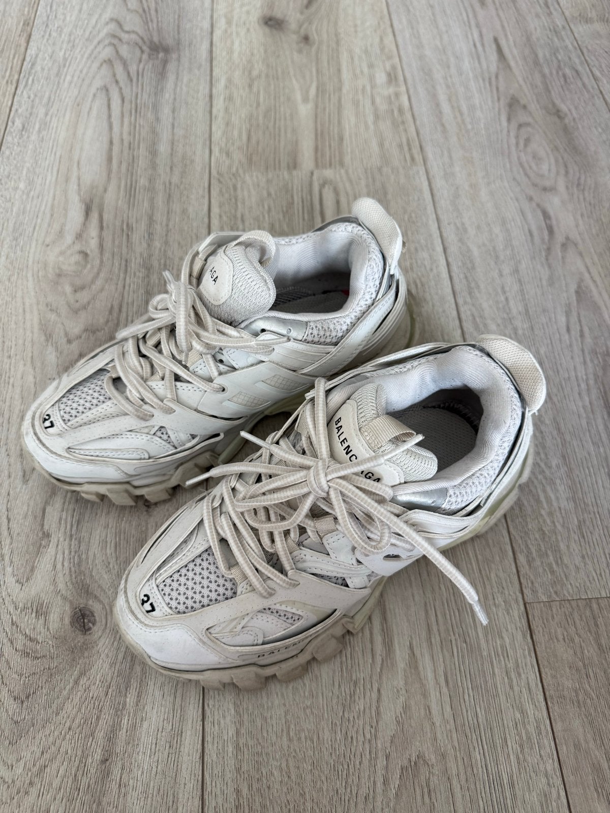Balenciaga Track Sneakers Maat 37, Ophalen of Verzenden, Gedragen, Wit, Sneakers of Gympen