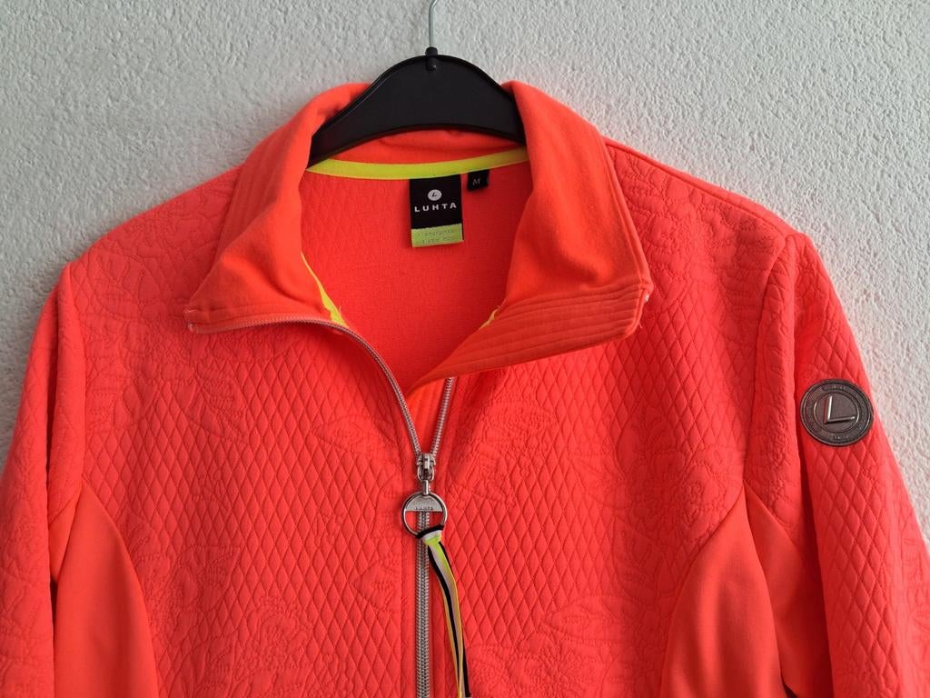 Luhta sportvest maat M oranje, Maat 38/40 (M), Luhta, Oranje, Ophalen of Verzenden