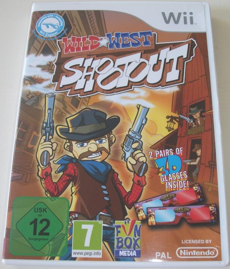 Wii Game *** WILD WEST SHOOTOUT *** Yee-hah!, Avontuur en Actie, 2 spelers, Ophalen of Verzenden, Zo goed als nieuw