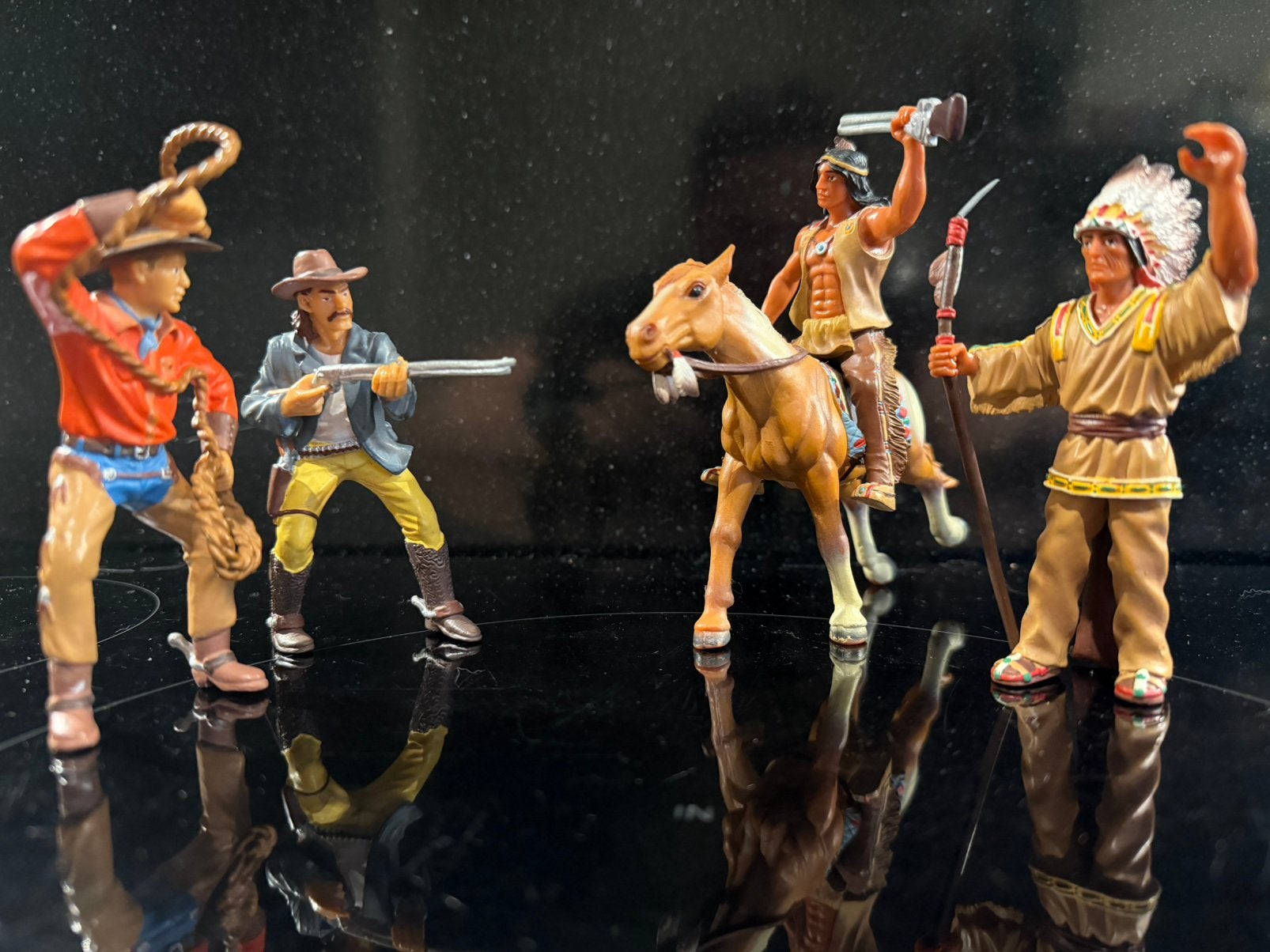 Vintage Bullyland: Cowboys en Indianen, Ophalen of Verzenden