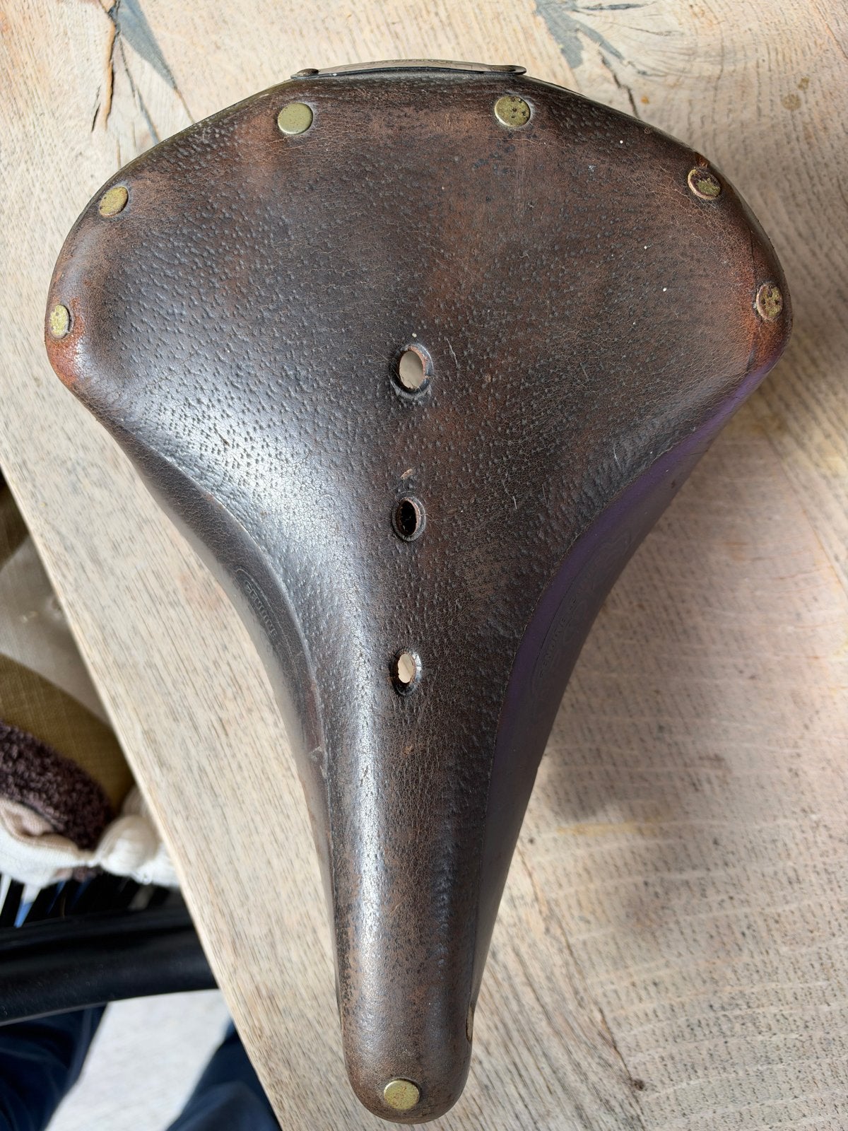 Brooks B66 leren fietszadel - Klassiek comfort, Gebruikt, Leer, Ophalen of Verzenden, Zadel