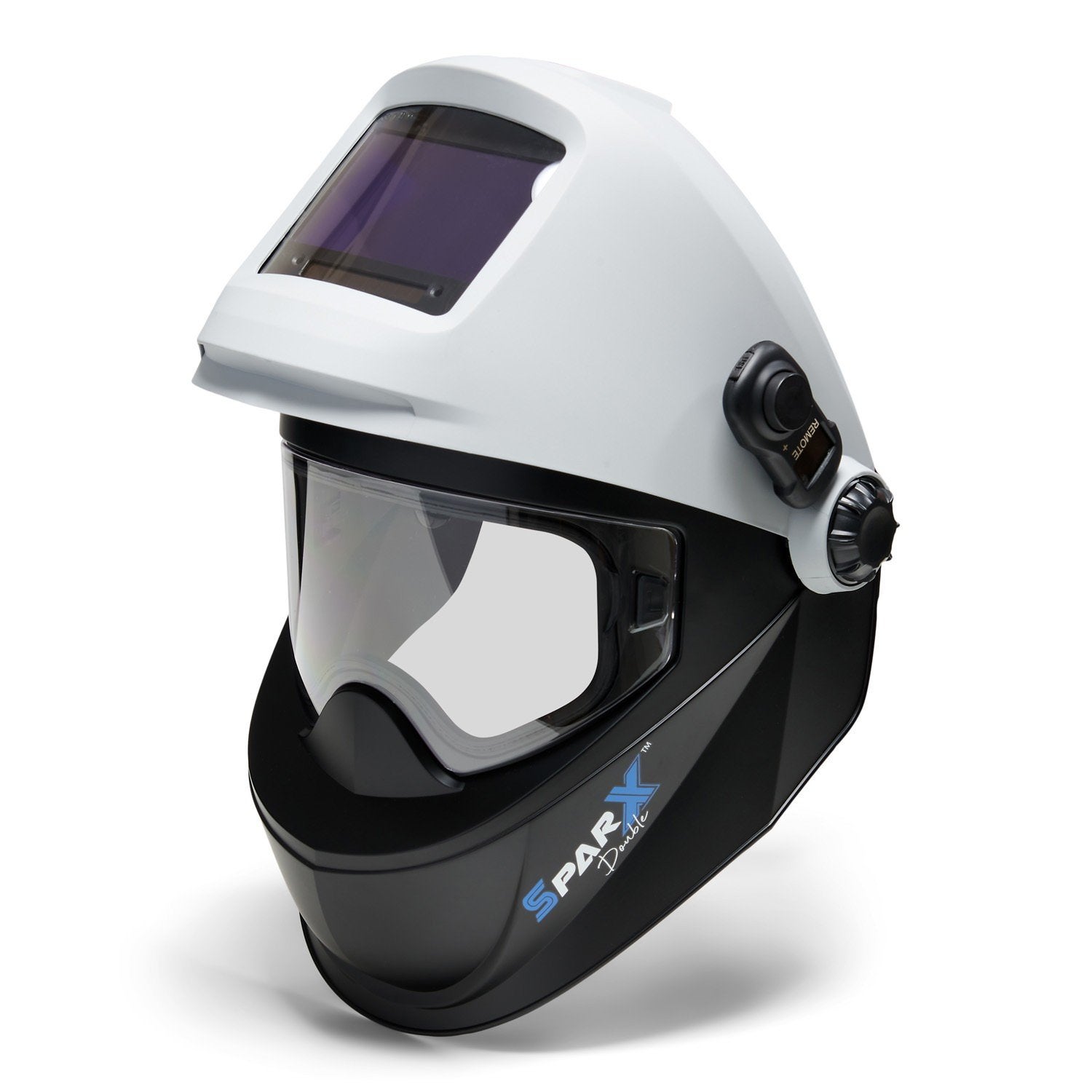 SparX Double automatische Lashelm Afstandsbediening, Lasfilter, Verzenden, Gebruikt