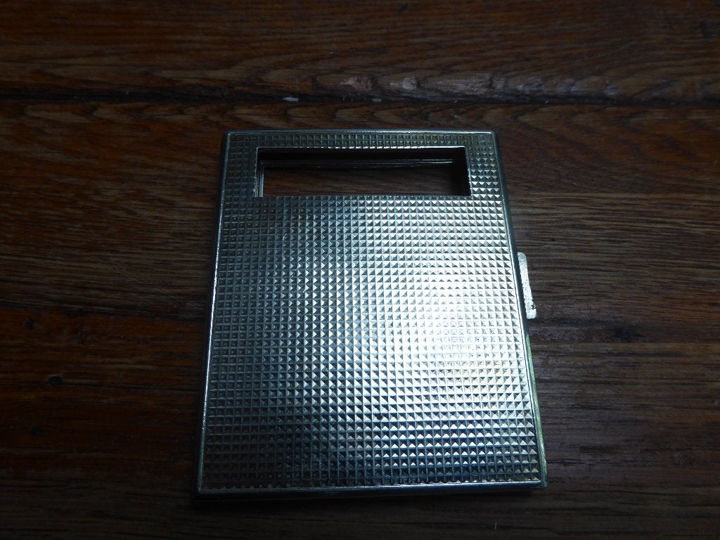 Vintage verzilverde poederdoos, Antiek en Kunst, Ophalen of Verzenden