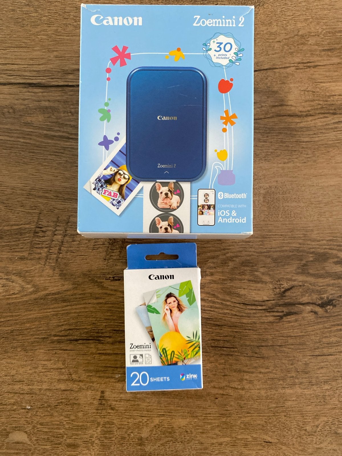 Canon Zoemini 2 mobiele fotoprinter met accessoires, Verzenden, Zo goed als nieuw