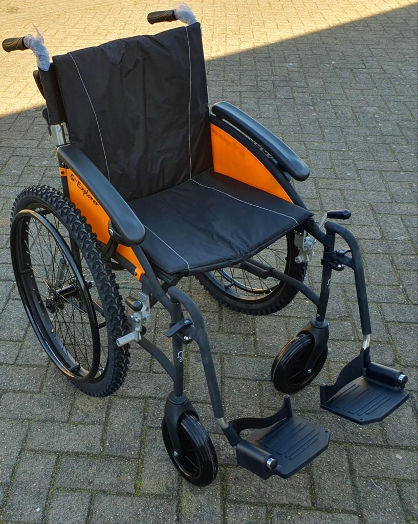 Lichtgewicht outdoor rolstoel Excel G-Explorer NIEUW, Diversen, Excel G-Explorer, Nieuw, Duwrolstoel, Inklapbaar