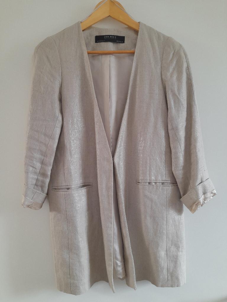Zara blazer maat xs 100% linen, Zara, Ophalen of Verzenden, Jasje, Maat 34 (XS) of kleiner