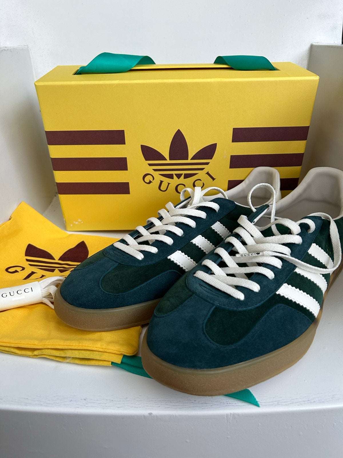 Adidas x Gucci Gazelle Green - Nieuw & Ongedragen, Kleding | Heren, Schoenen, Ophalen of Verzenden, Nieuw, Overige kleuren, Sneakers of Gympen