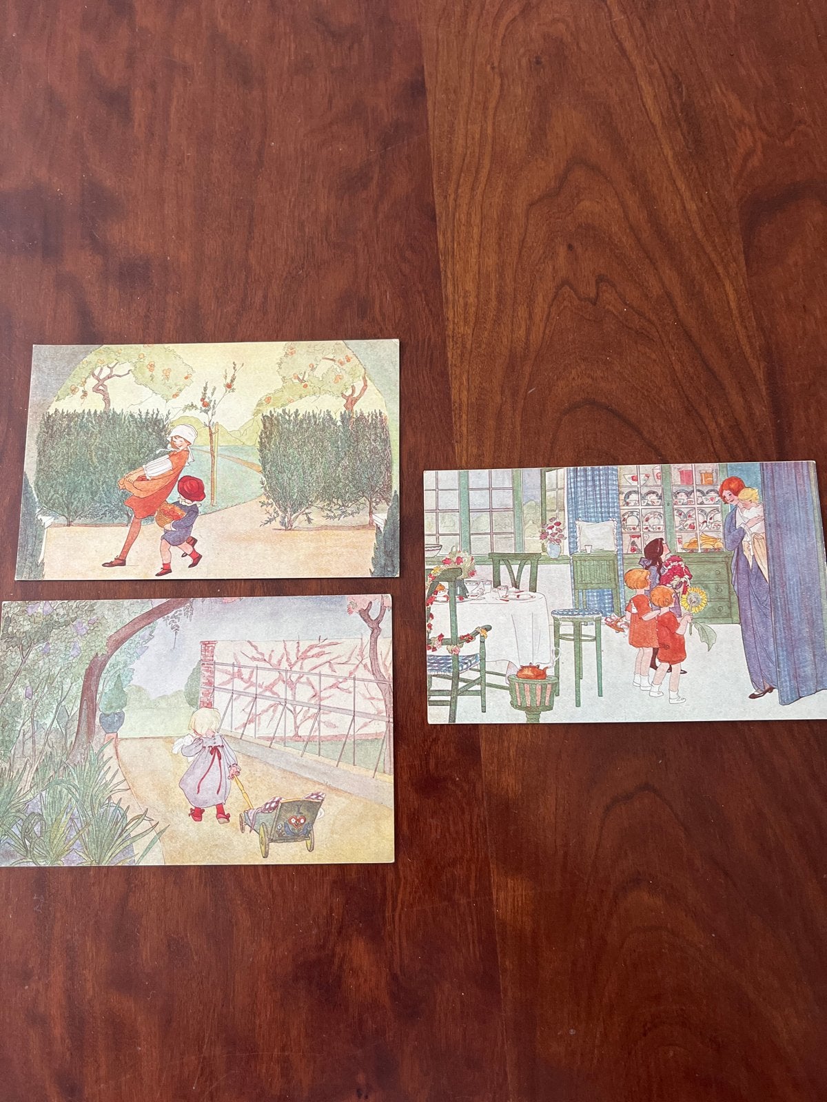Vintage Rie Cramer Ansichtkaarten - Lente Bloemen, Verzamelen, Ophalen of Verzenden, Voor 1920, Ongelopen