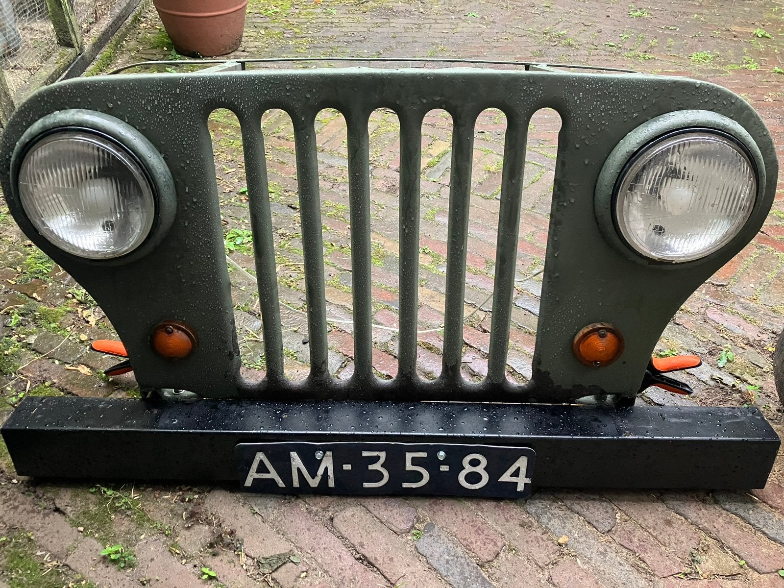 Wallpiece JEEP CJ Army Wandlamp met LED verlichting, Ophalen, Landmacht, Amerika, Overige typen