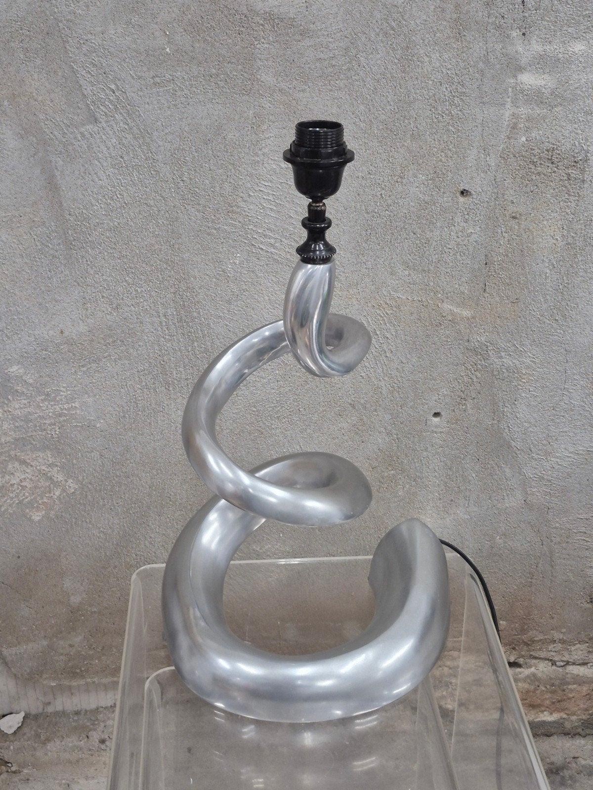 Postmoderne Design Lampvoet Aluminium Diga Colmore 55 cm, Ophalen, Zo goed als nieuw, 50 tot 75 cm