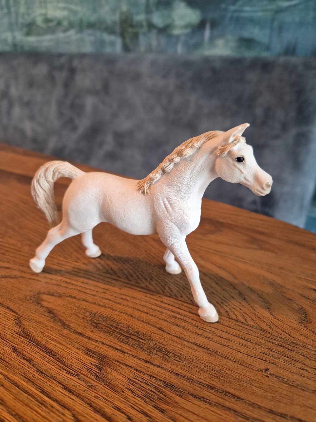 Schleich Witte Arabier Hengst - Speelgoed Paard, Ophalen of Verzenden, Zo goed als nieuw, Jongen of Meisje