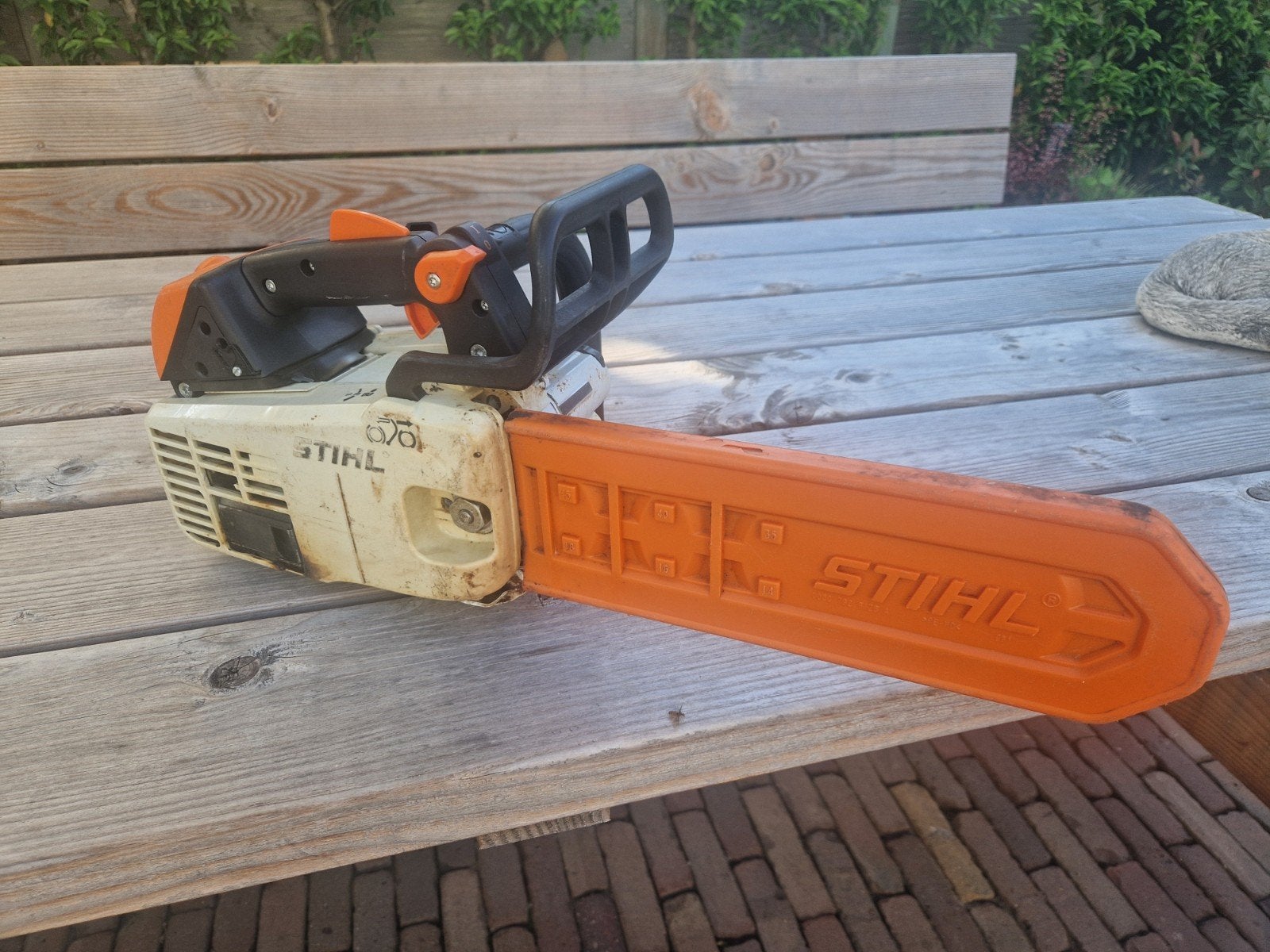 Stihl MS 200 T kettingzaag., Ophalen, Gebruikt, Stihl